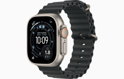 Умные часы Apple Watch Ultra 3 LTE 49 мм (титановый корпус, природный/черный, ремешок из эластомера) - фото