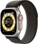 Apple Watch Ultra LTE 49 мм (титановый корпус, титановый/черно-серый, нейлоновый ремешок размера S/M) - фото