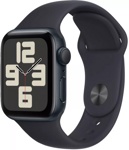 Apple Watch SE 2023 40 мм (алюминиевый корпус, полуночный/полуночный, спортивный силиконовый ремешок) - фото
