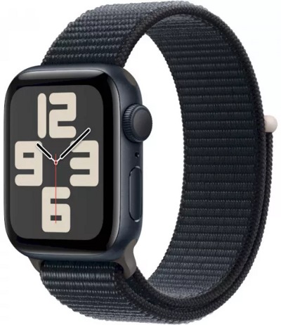 Apple Watch SE 2023 40 мм (алюминиевый корпус, полуночный/полуночный, нейлоновый ремешок)